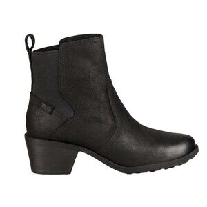 Teva Anaya Chelsea Waterproof Leather Black Boot Sz 6.5 NEW